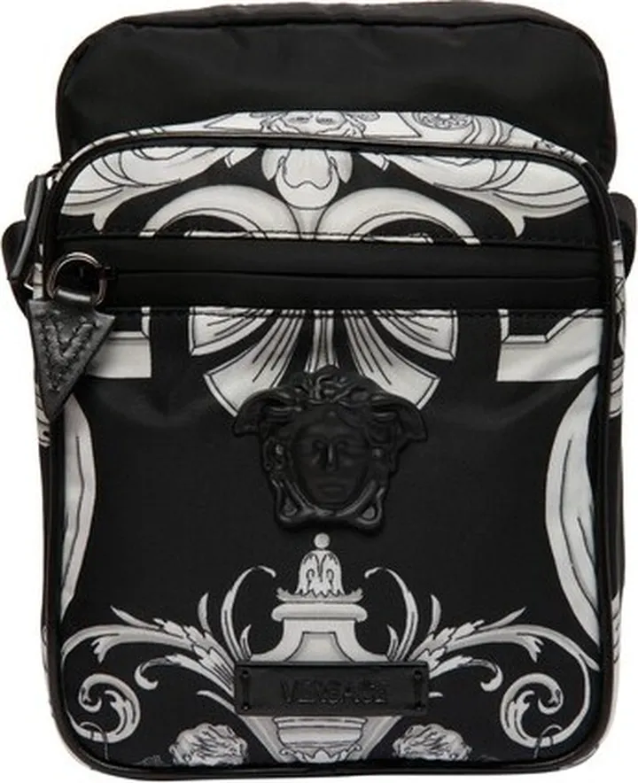 Silver Baroque Nylon Pouch