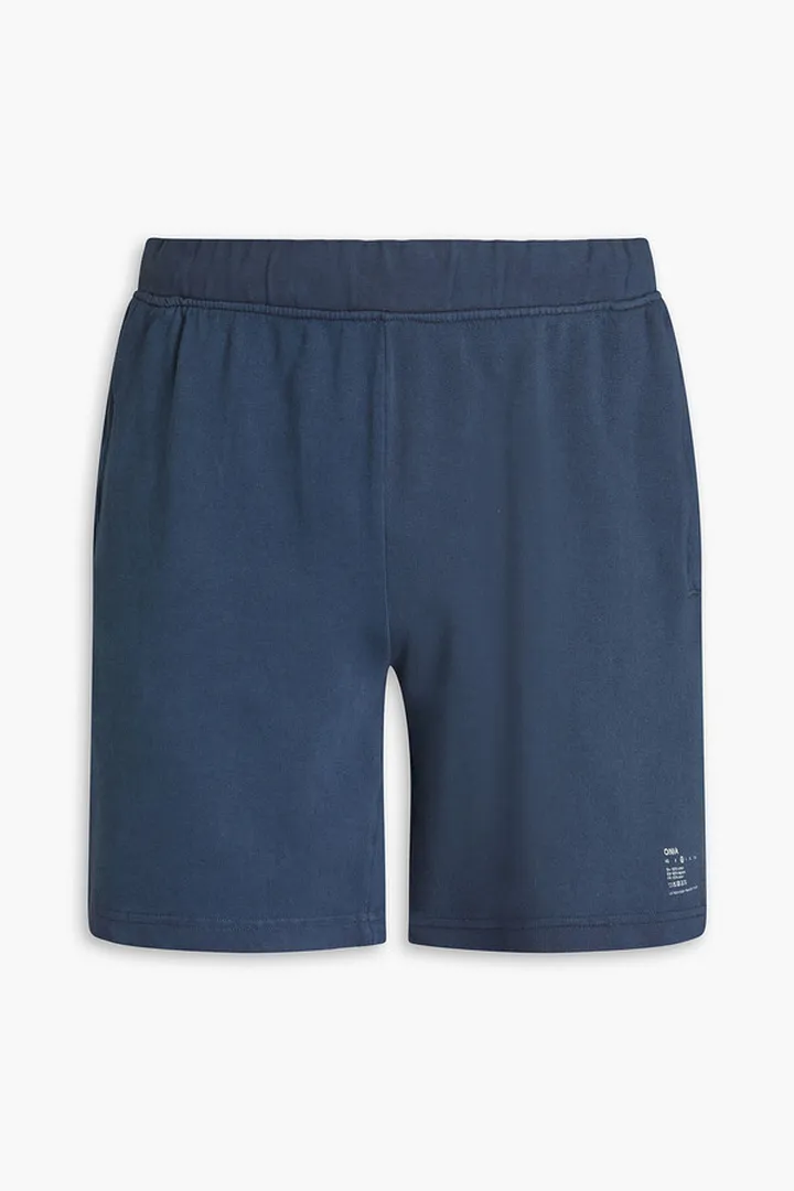 French cotton-terry shorts