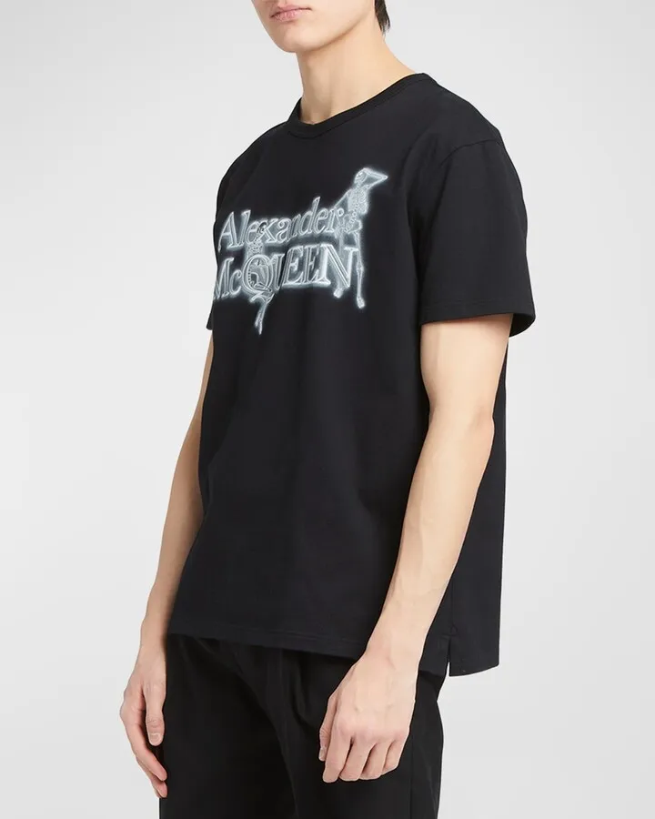 Men's Neon Skeleton Logo T-Shirt