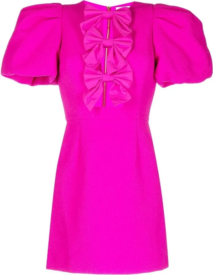 Cecily bow mini dress