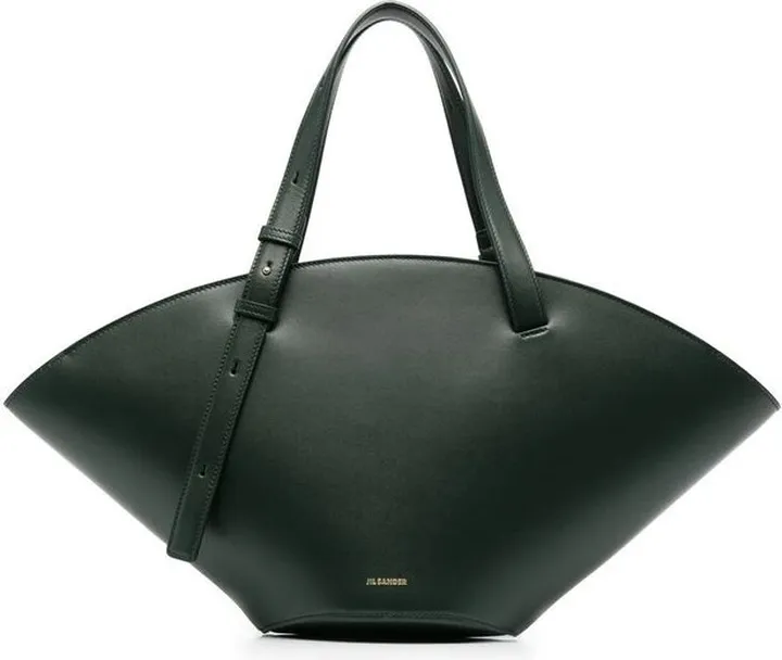 Jil Sander Sombrero Logo Printed Small Tote Bag