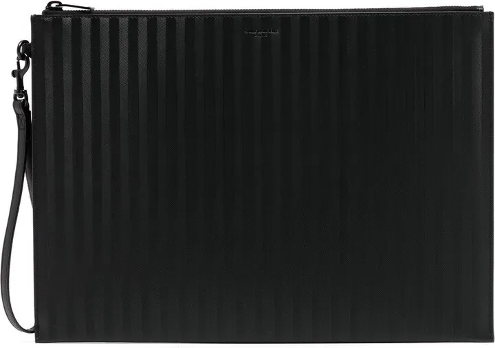 Vertical-Stripe Clutch