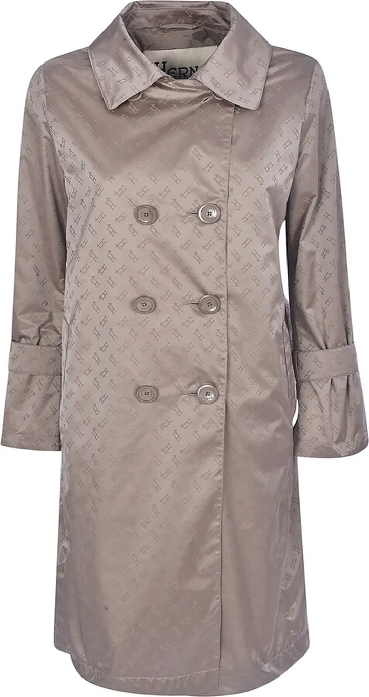 All-over Logo Print Trench