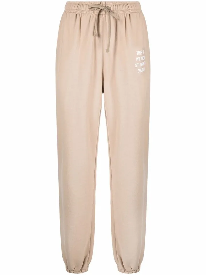 Slogan-Print Track Pants