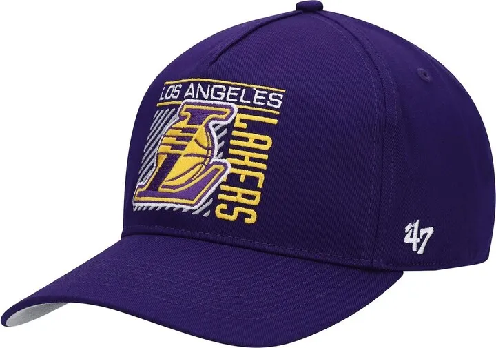 Men's '47 Purple Los Angeles Lakers Reflex Hitch Snapback Hat
