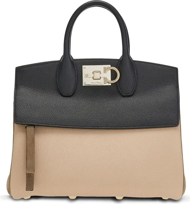 Studio leather tote bag