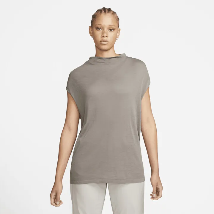 Nike Women's ESC High-Neck Tank Top in Grey