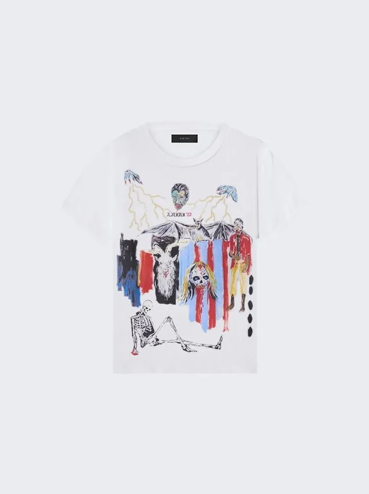 X Wes Lang Blood 38' T-Shirt White