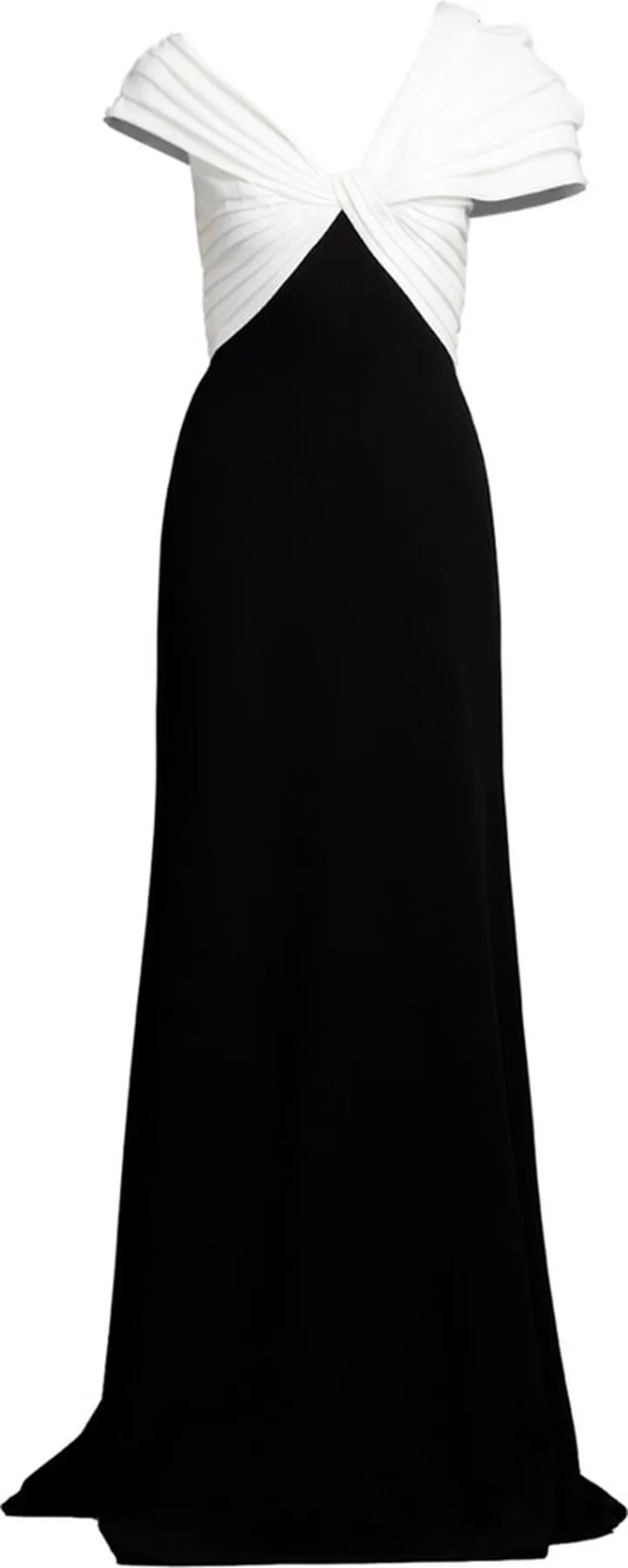 Humphrey draped-bodice gown