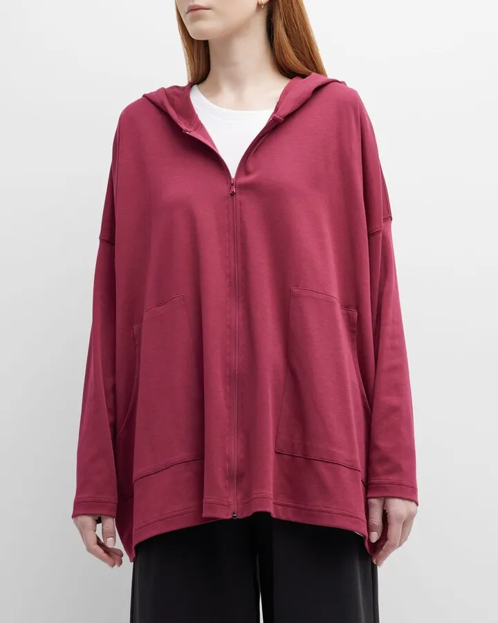 Hooded Zip-Up T-Shirt