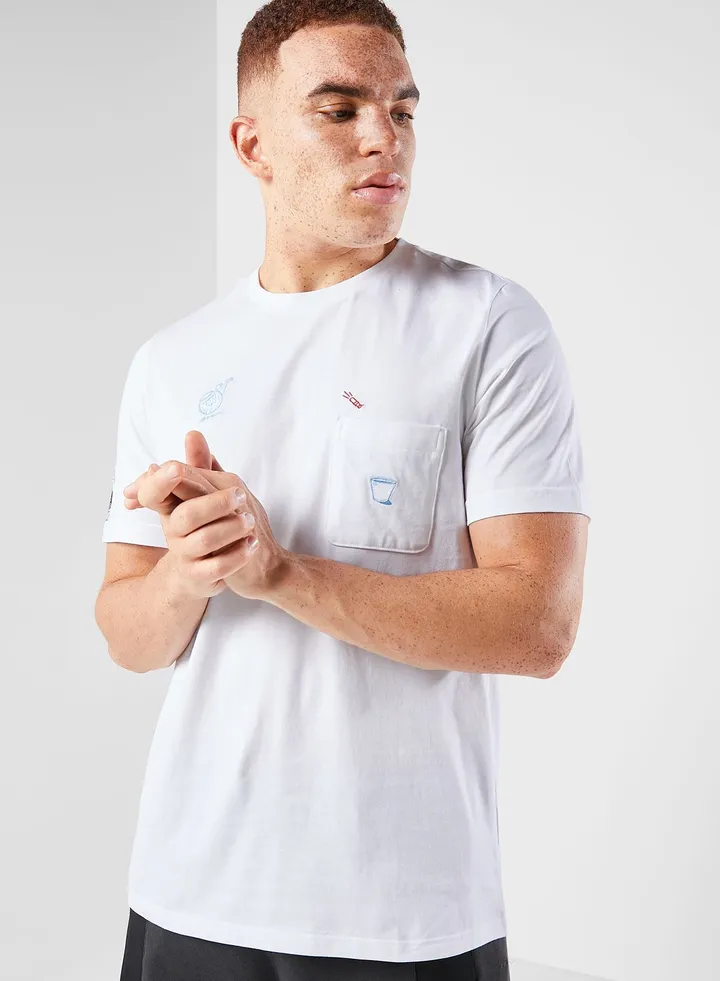 Change Through Sports Graphic Pocket T-Shirt