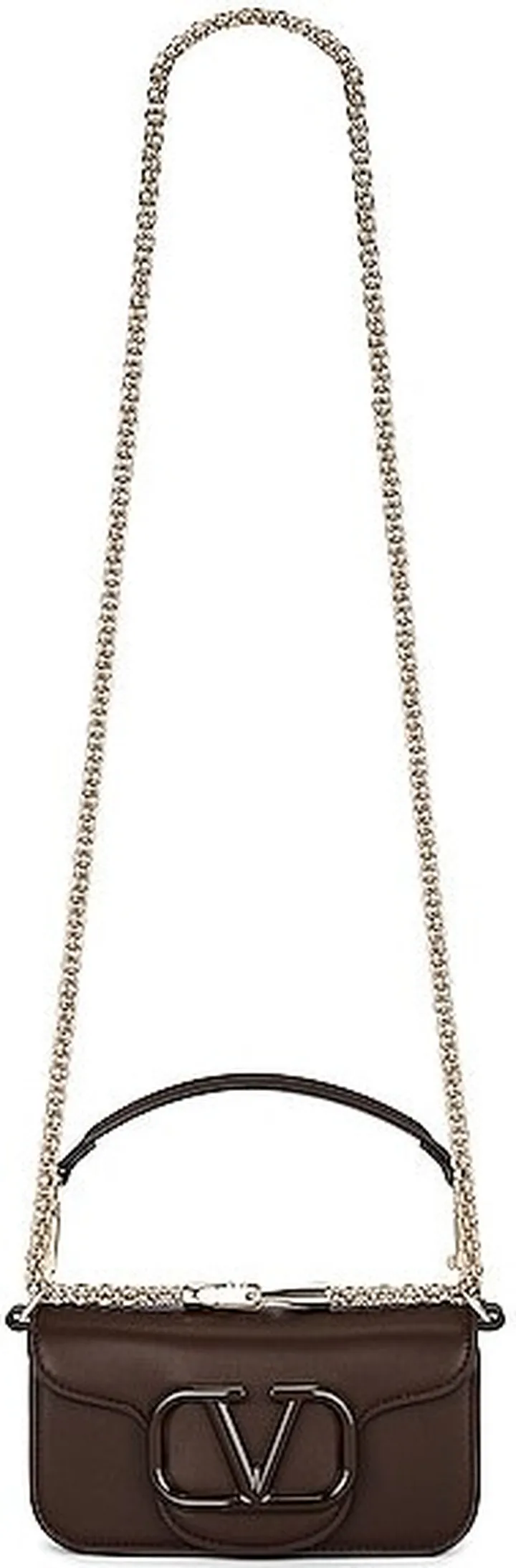 Valentino Garavani Loco Small Shoulder Bag in Brown