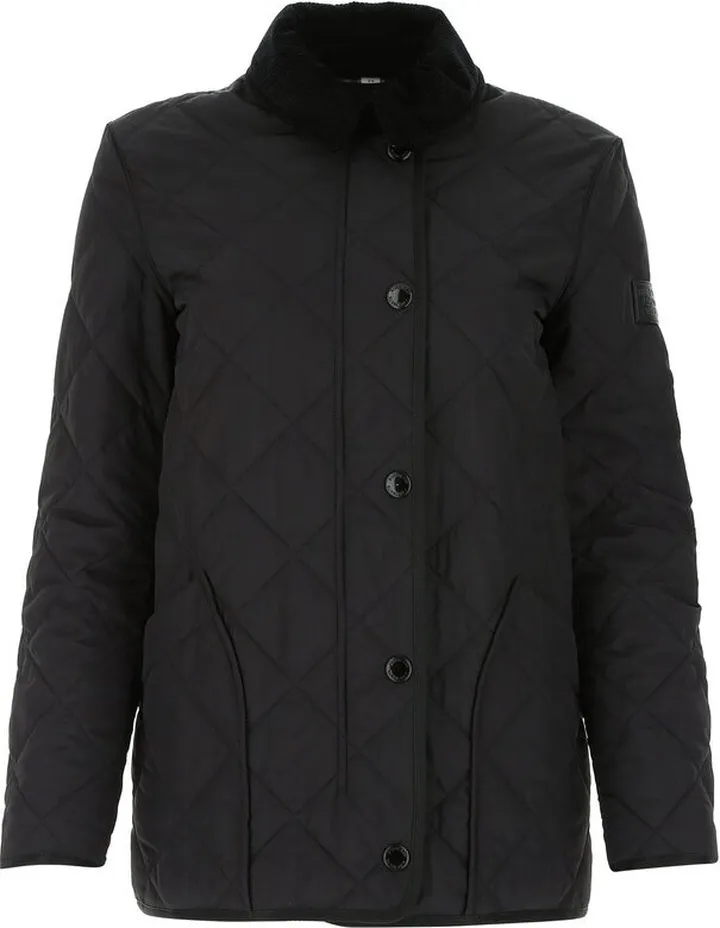 Burberry Long-Sleeved Diamond Quilted Jacket