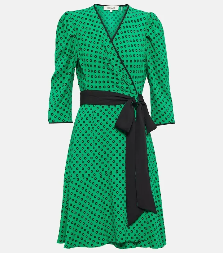 Charlene polka-dot minidress