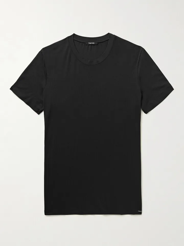 Stretch Cotton and Modal-Blend T-Shirt