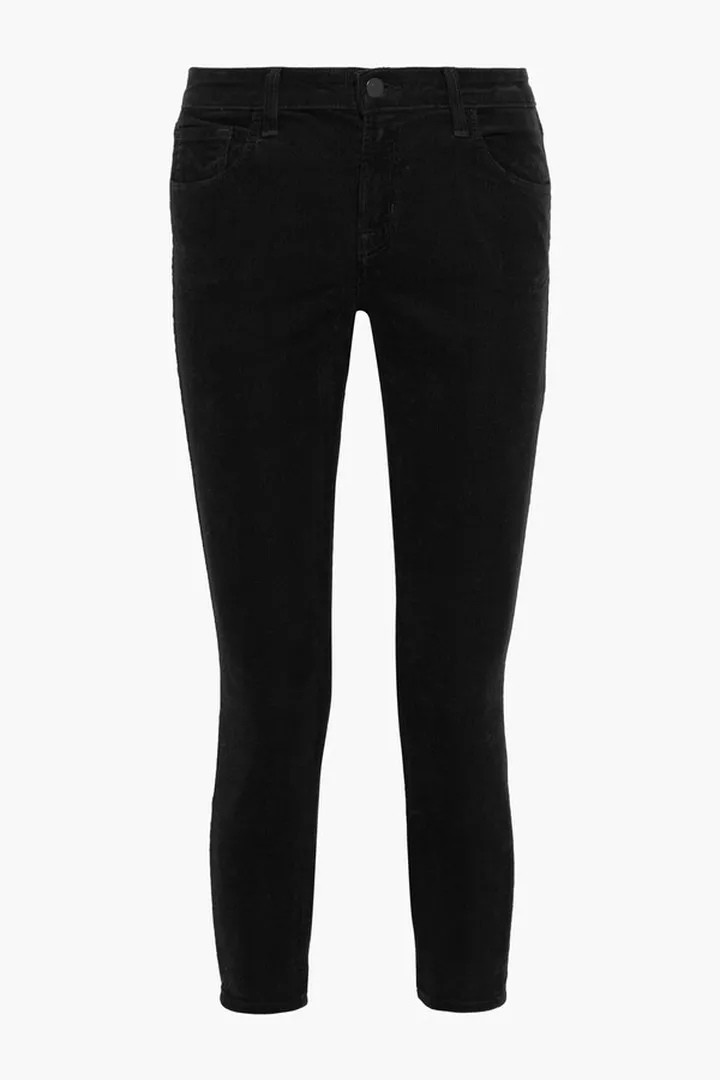835 Cropped Cotton-Blend Corduroy Skinny Pants