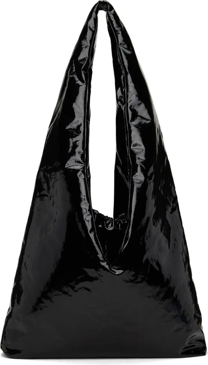 KASSL Editions Black Medium Anchor Crossbody Bag