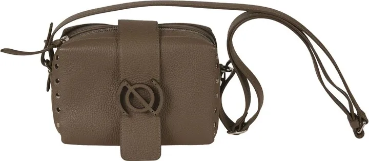 Logo Studded Shoulder Bag