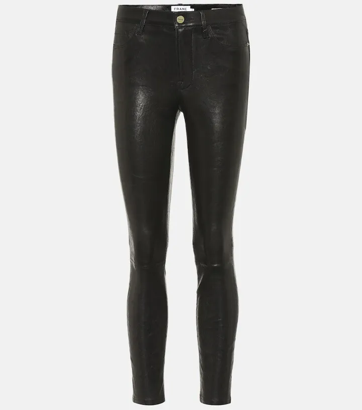 Le High Skinny leather pants