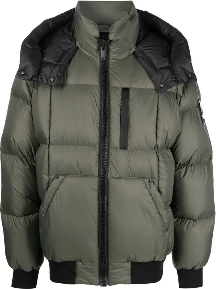 Green 125th Street Padded Bomber Jacket