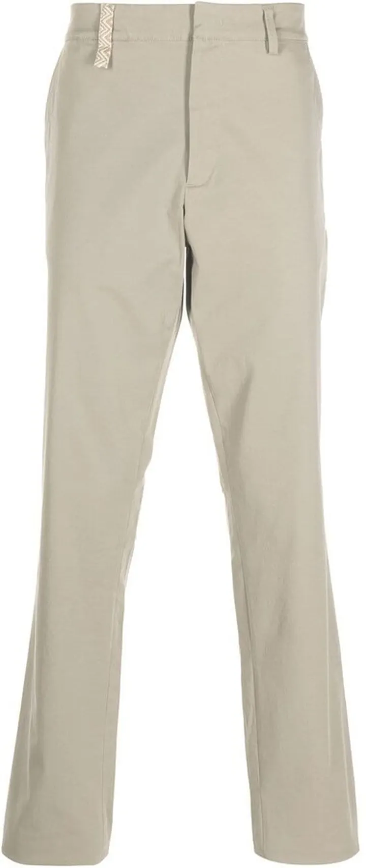 Mid-Rise Straight-Leg Trousers