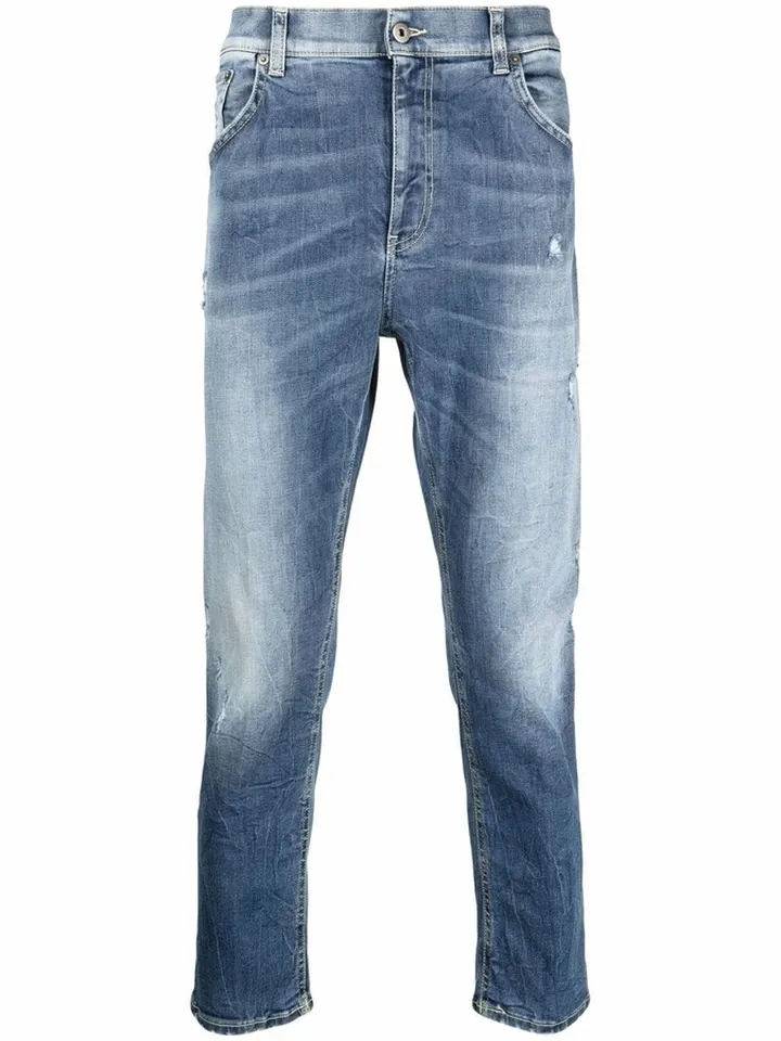Stonewashed Cropped Jeans