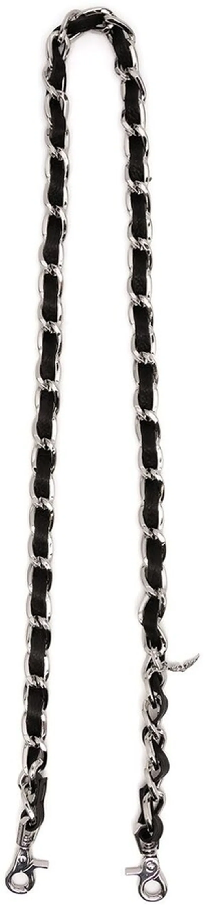 Chain And Leather Bag Strap