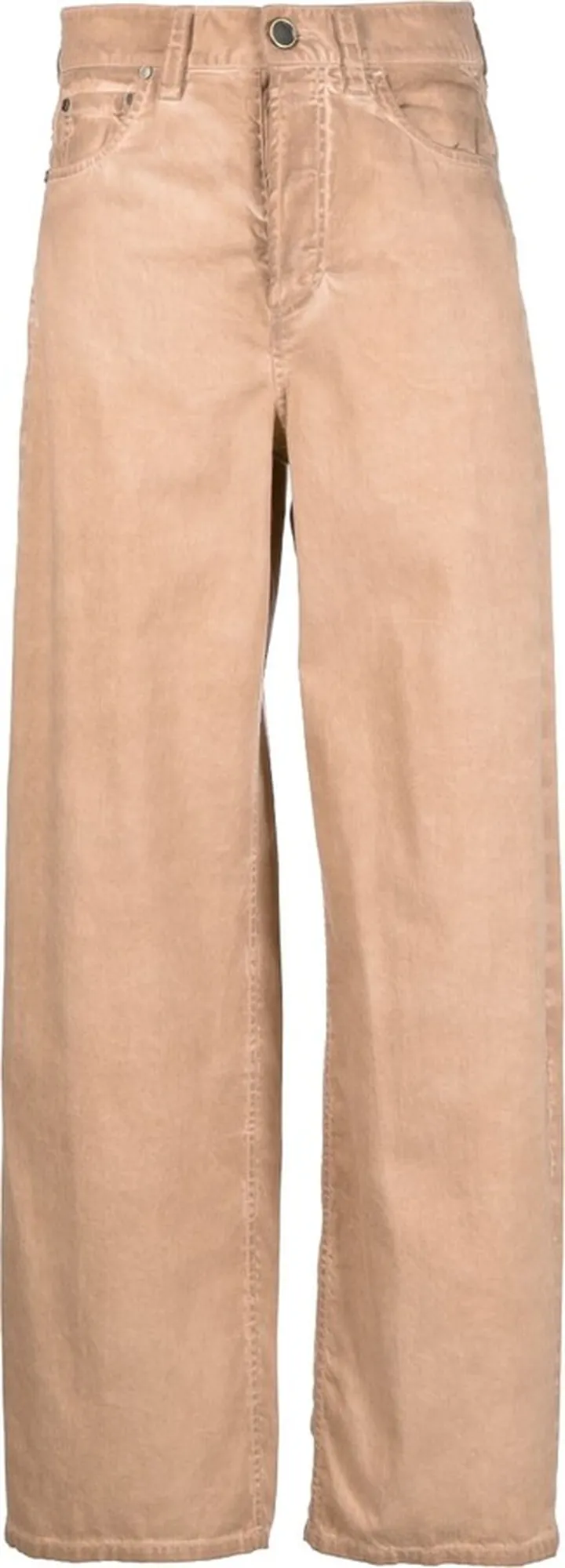 Acid-Wash Wide-Leg Jeans