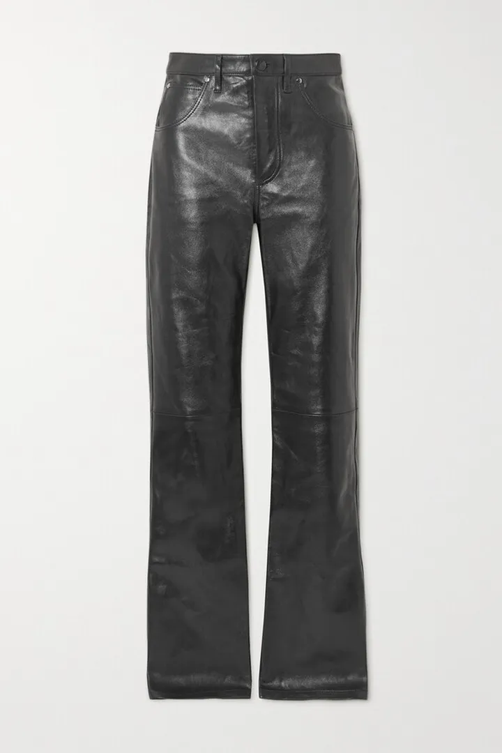 Dodo Bar Or - Wrandy Paneled Leather Straight-leg Pants - Black