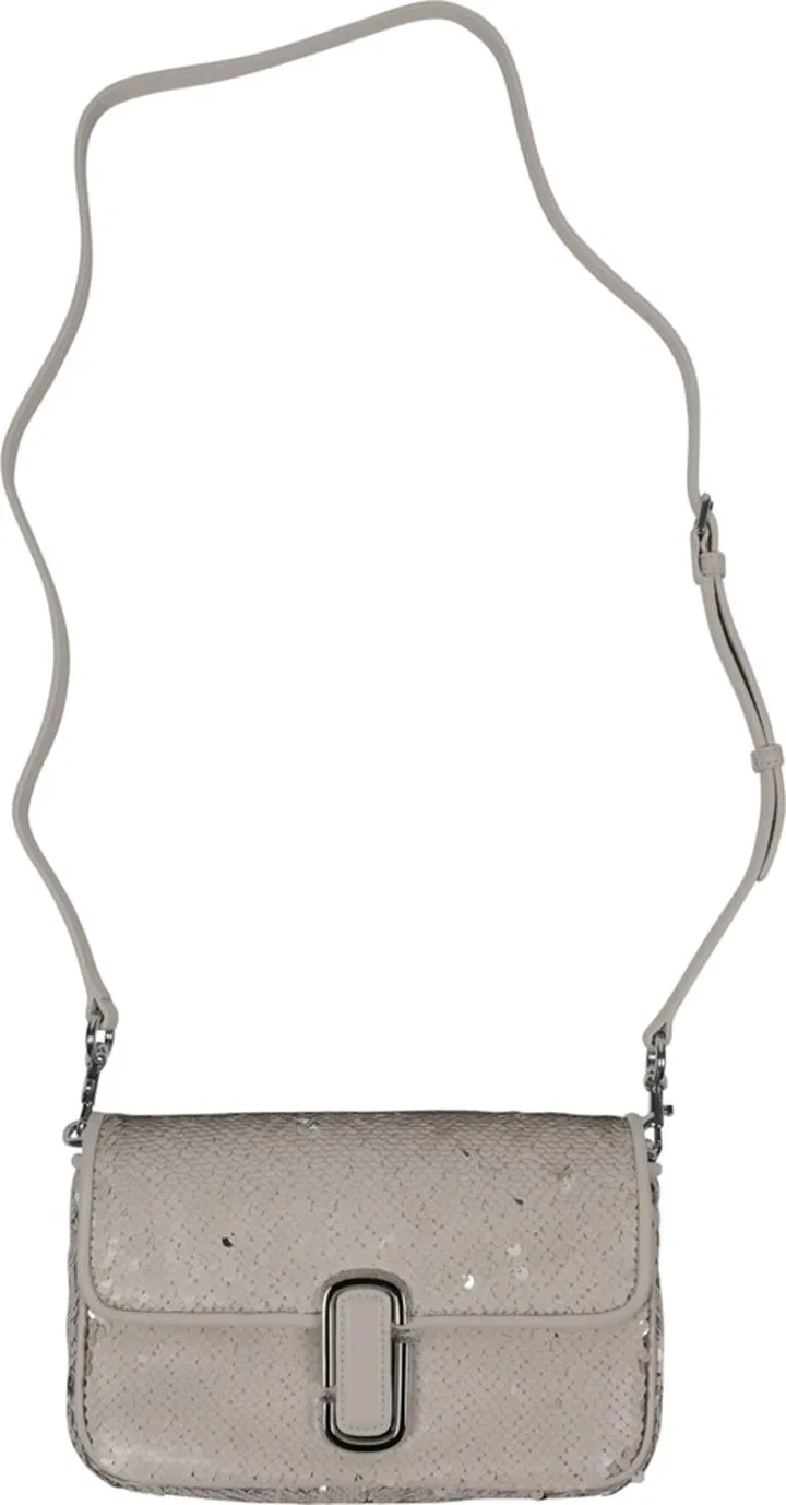 Cream And Silver Soft Shoulder Bag