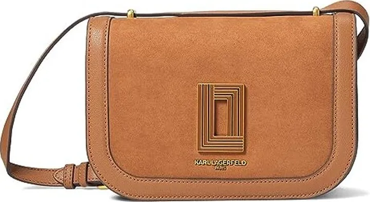 Karl Lagerfeld Paris Simone Crossbody (Luggage) Handbags