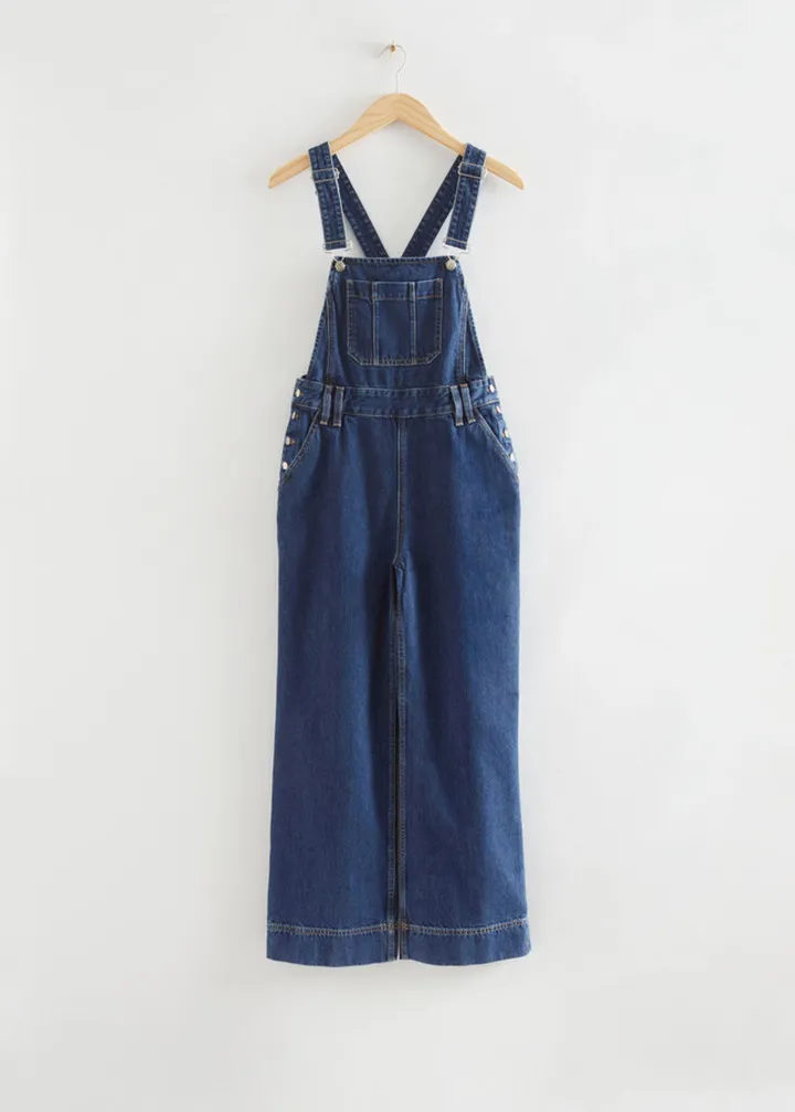 Relaxed Denim Dungarees