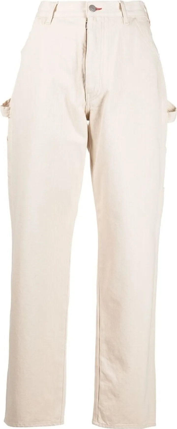 High-Waisted Straight-Leg Trousers