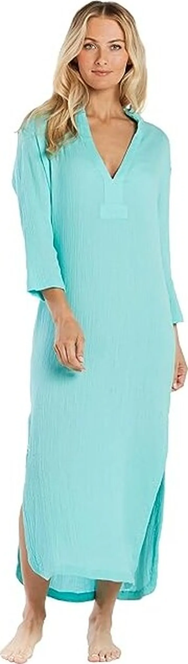 Helen Jon Brigid Tunic (Seafoam Aqua) Women's Swimwear