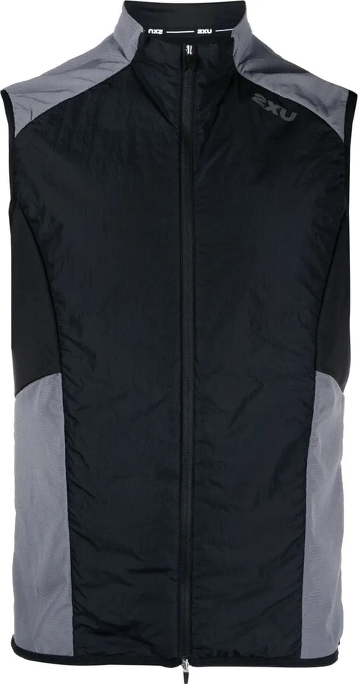 High-Neck Zip-Up Vest