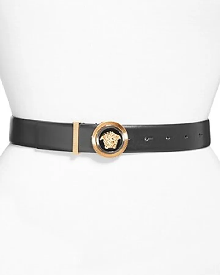 Versace Women's Leather Logo Belt