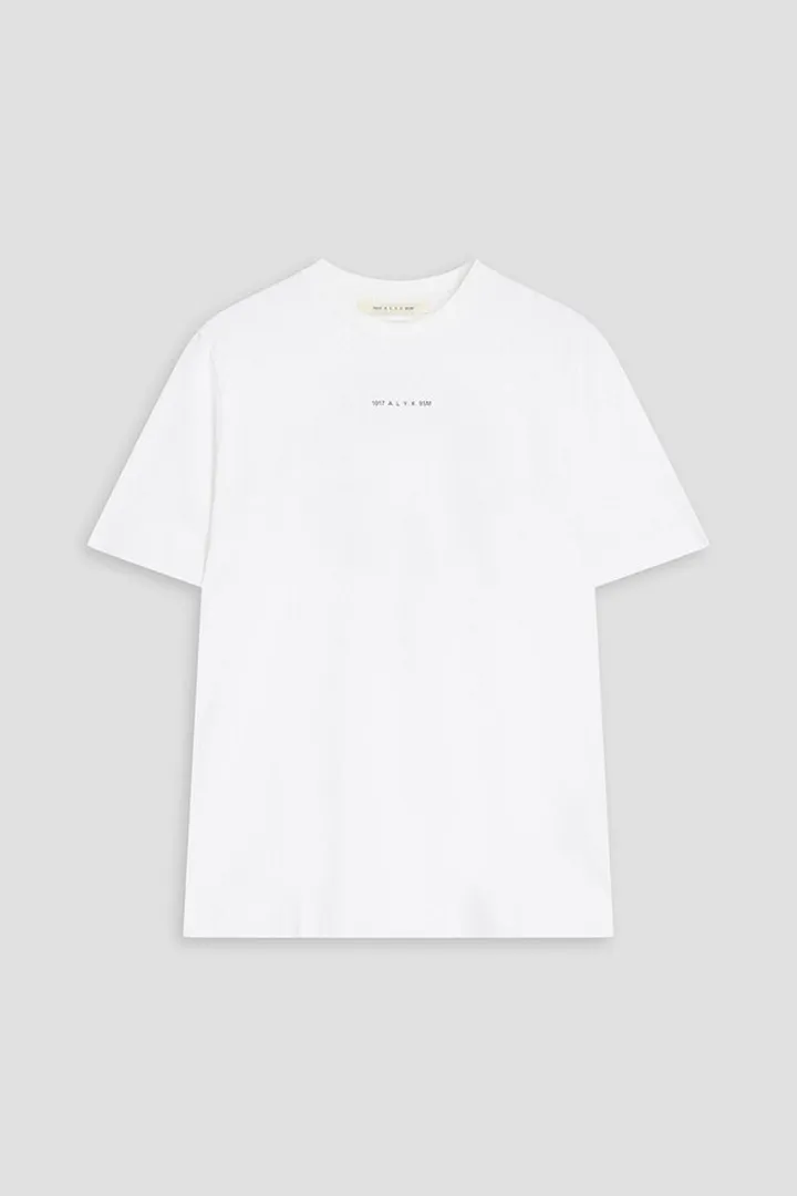 Printed cotton-jersey T-shirt