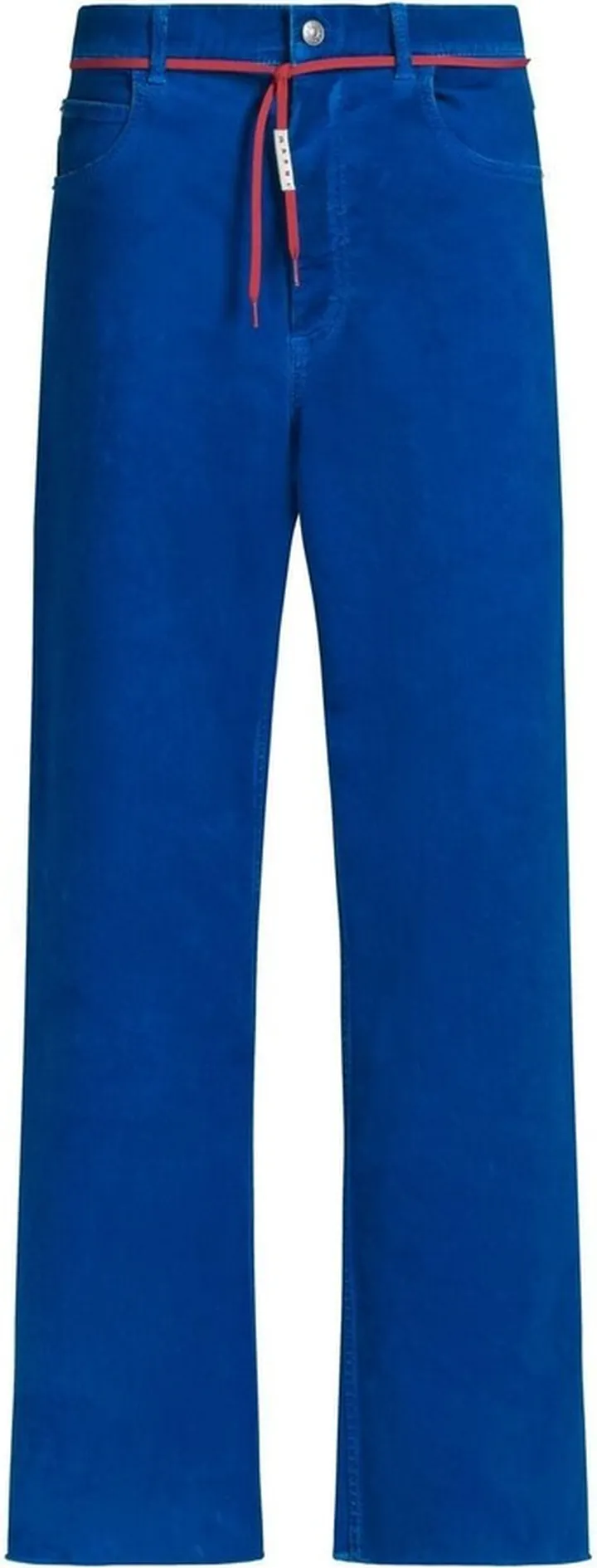 Straight-Leg Twill Trousers