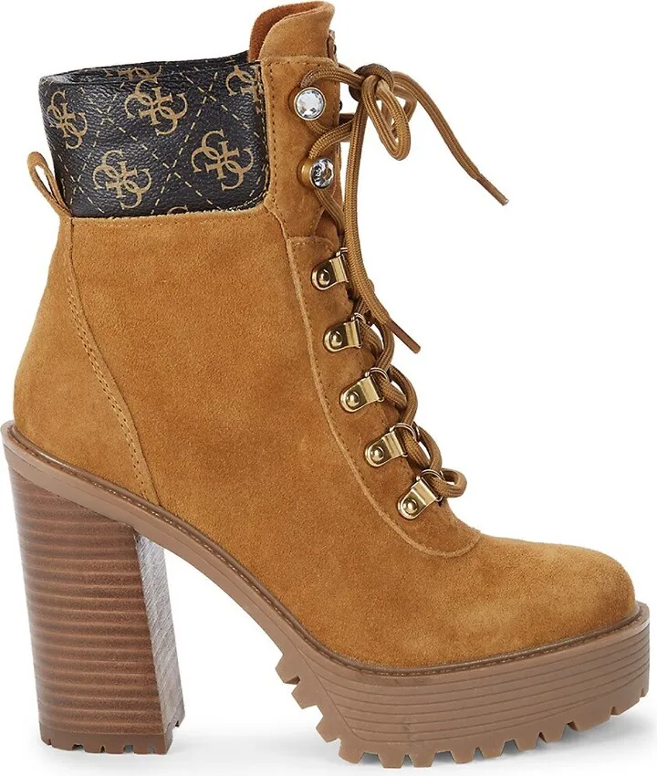Kelyna Lace-Up Platform Booties