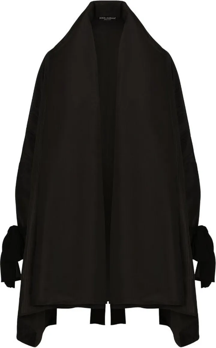Dolce & Gabbana Kim Dolce & Gabbana Silk Cape Coat