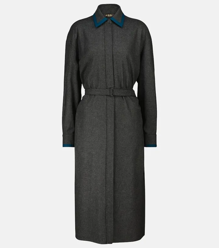 Naran belted shirt dress