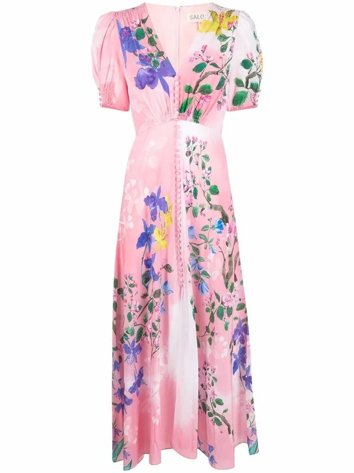Lea floral-print dress