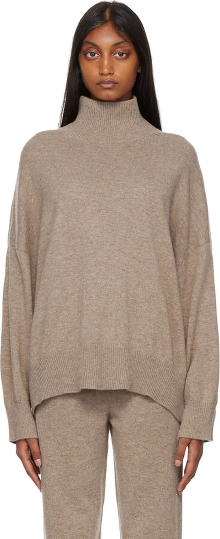 Loulou Studio Brown Murano Turtleneck