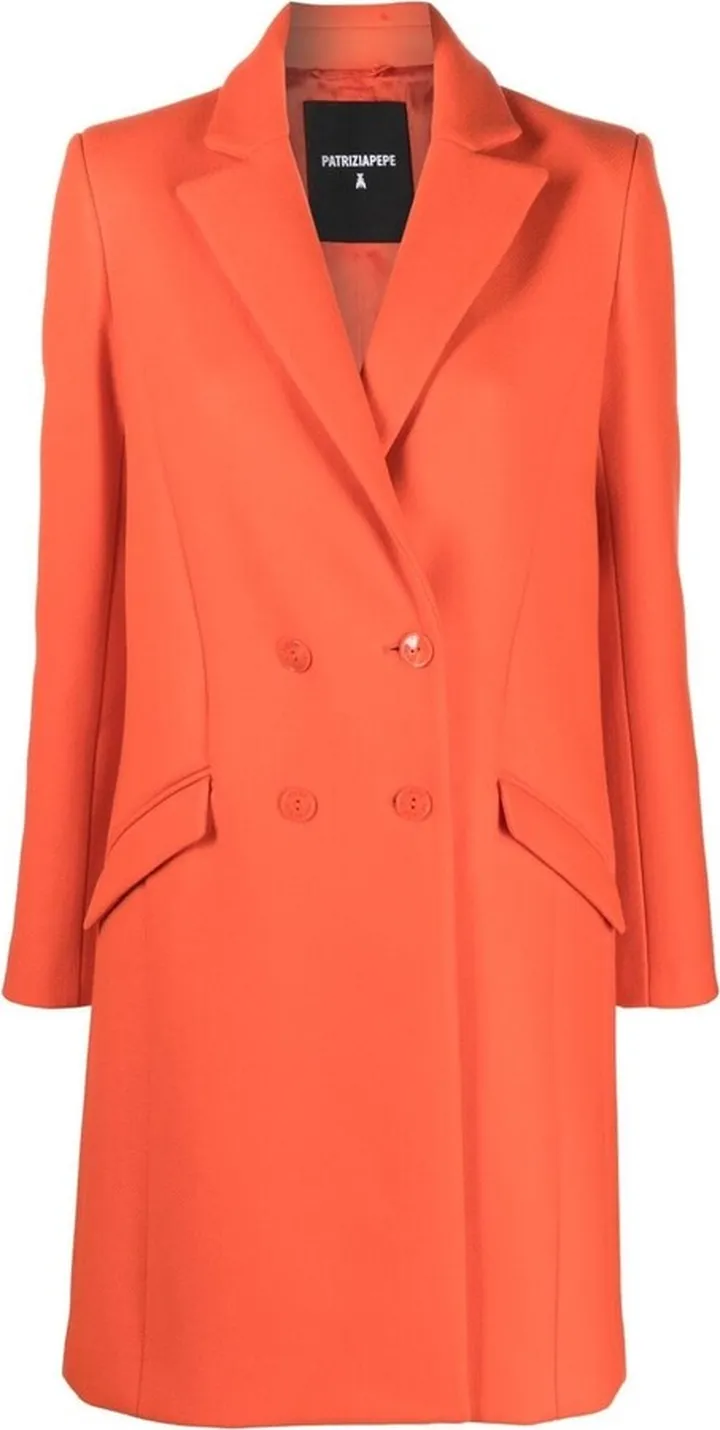 Notched-Collar Single-Breasted Coat