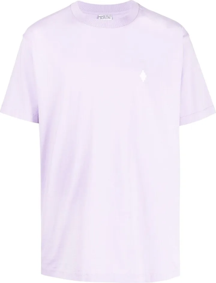 logo-embroidered T-shirt