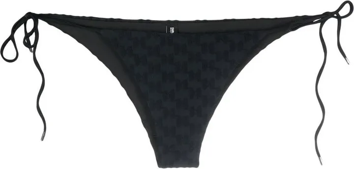 Monogram-Print Bikini Bottoms