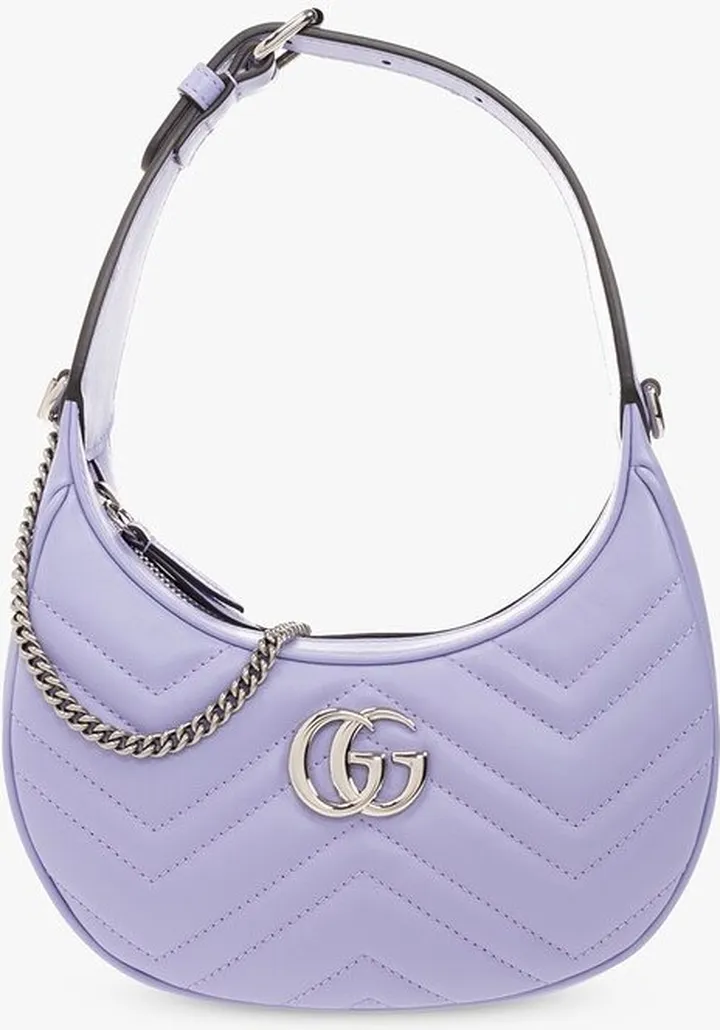 Gucci GG Marmont Half-Moon-Shaped Mini Bag