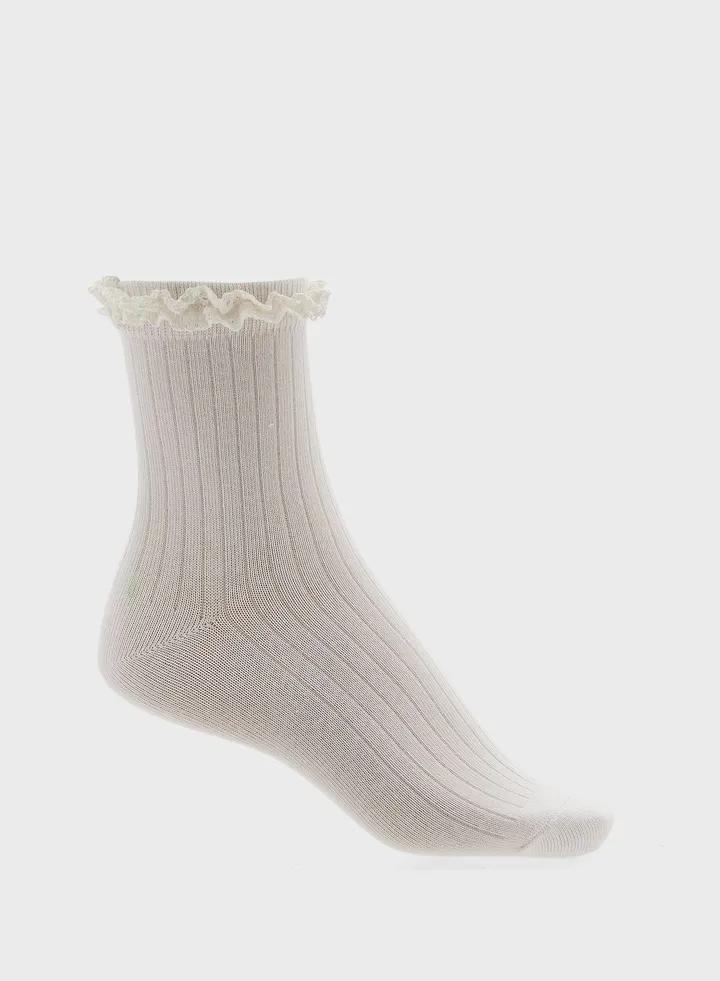 Frill Crew Sock