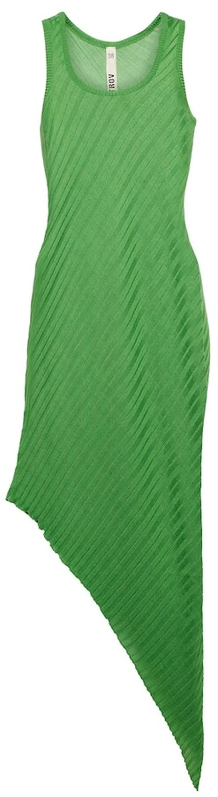 Alic silk asymmetric midi dress