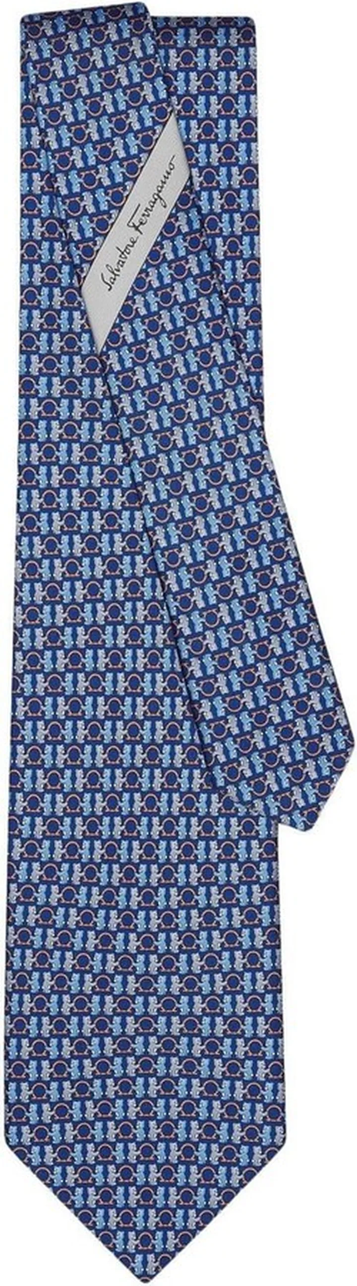 Teddy Bear print silk tie